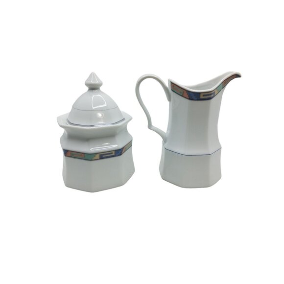 vintage christopher stuart southwest porcelain sugar and creamer - Picture 15 of 15